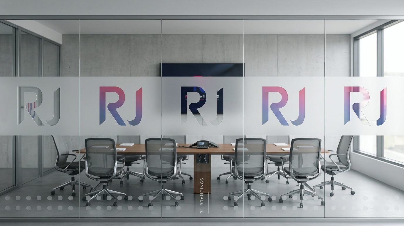 After: RJ Brandings Glass Frosting